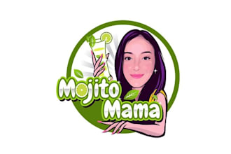 design professional juicy drink brand logo