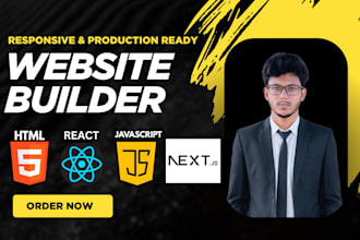 build fullstack website with nextjs react wordpress or wix