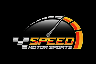 create a modern and dynamic speedometer logo