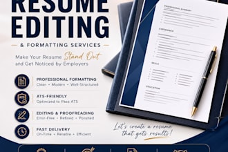 format, edit, and professionally improve your resume or CV