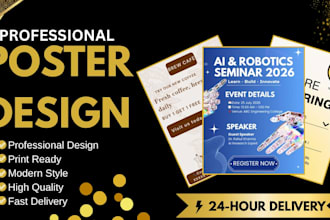 design a professional custom poster
