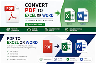convert PDF files into editable excel or word