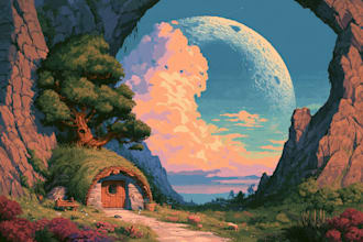 make a pixel art portrait