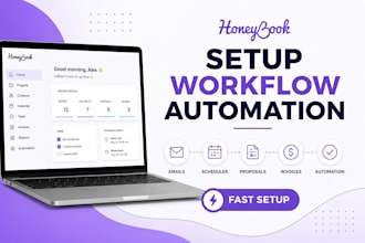 set up honeybook workflows and automate your business