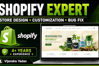 create, customize and fix shopify store professionally