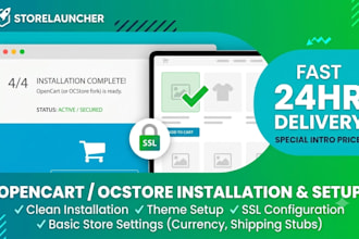 opencart installation and setup