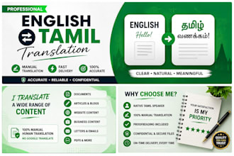 translate english to tamil and tamil to english manually