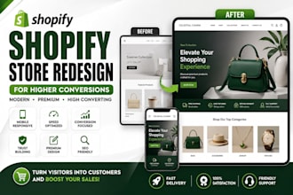 redesign your shopify store for higher conversions and premium branding