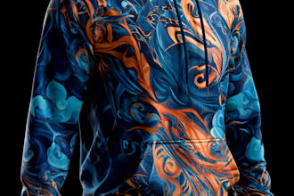 do hoodie mockup with your design