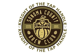 design awesome beer inspired logo for a home brew club