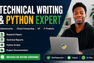 cloud computing, iot, cybersecurity, and python technical content