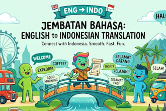 do translating in english to indonesian and vice versa