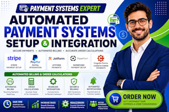 set up stripe paypal jotform paperform cognito forms payment billing automation