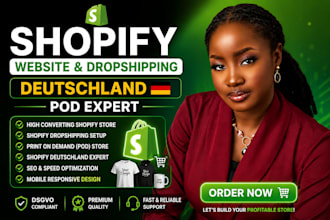 shopify website, shopify dropshipping, shopify deutschland, shopify pod expert
