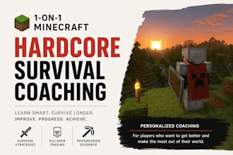 coach you in minecraft java survival and hardcore mode
