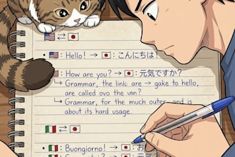 manually translate english, italian, and japanese