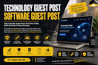 publish technology guest post on high authority software websites on tech blog