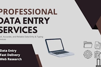 do professional data entry, word processing, and excel work