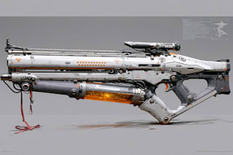 create weapon design and illustration