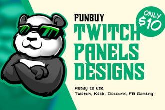 create custom twitch panels or banner