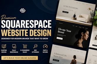 develop squarespace website, design or redesign squarespace website