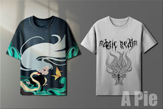 design custom tshirt graphic and merchandise designs