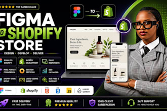 create shopify store from figma, PSD or xd design