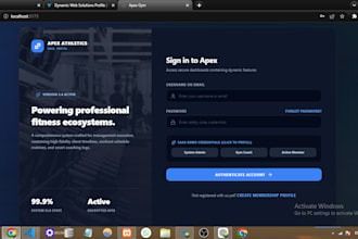 develop a gym management system portal web application