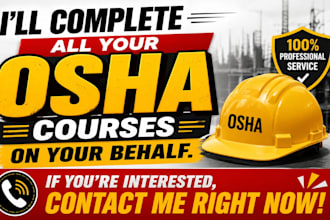 tutor osha 10, 30, and 40 hour courses