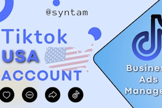 create USA tiktok account usa instagram account tiktok ads