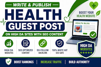 do guest posting for health SEO