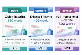 rewrite your text professionally using ai