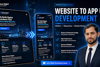 convert your website or web app into android and ios