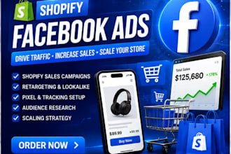 setup shopify facebook ads campaign for ecommerce sales growth