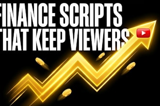 write finance and economics youtube video scripts