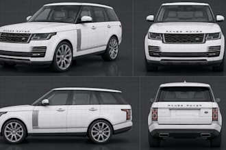 create realistic 3d car models, vehicle modelling, and automotive rendering