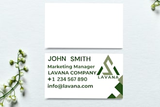 design professional business card and student id card