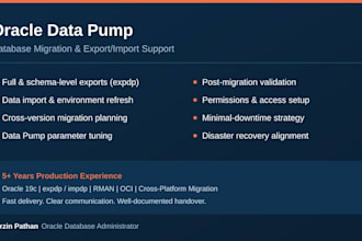 migrate and export your oracle database using data pump