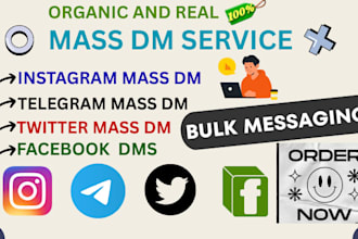 send organic instagram mass dm, facebook dms and discord dms