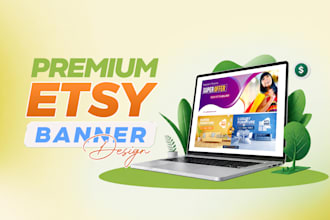 design a professional etsy shop banner and branding kit for your brand