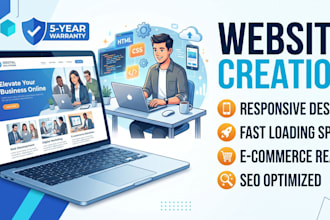 design and develop a modern responsive website