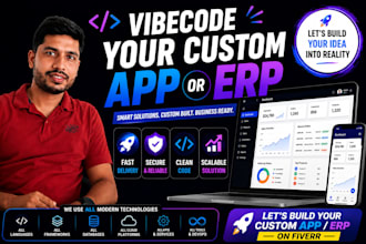vibe code your custom app or erp