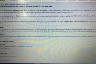 write script for youtube and SEO