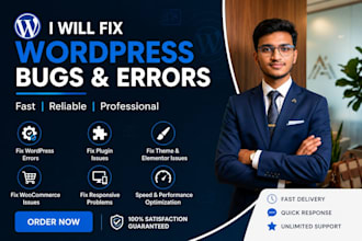 fix wordpress website bugs, errors, and technical issues