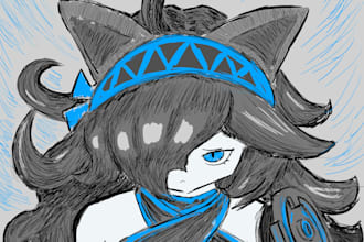 draw characters such as fanart and original characters