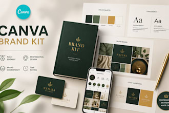 create an editable canva business starter kit brand board and branding guideline
