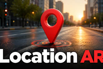 develop gps location map base ar augmented reality app android ios in unity3d