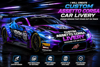 create custom assetto corsa car livery for sim racing games
