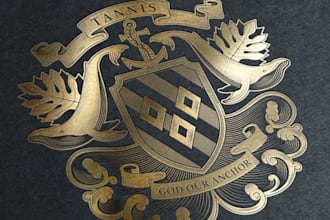 design luxury elegant modern heraldic crest logo