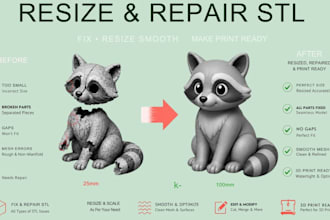 turn image to 3d, color split repair, convert stl to 3mf for multicolor printing